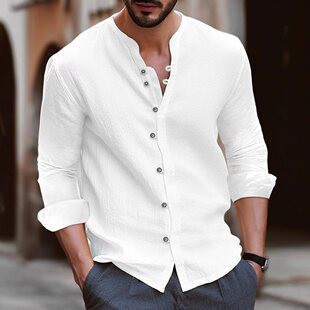 Premium Linen Blend Casual Shirt